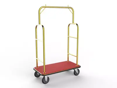Hotel Trolley 01 3D model