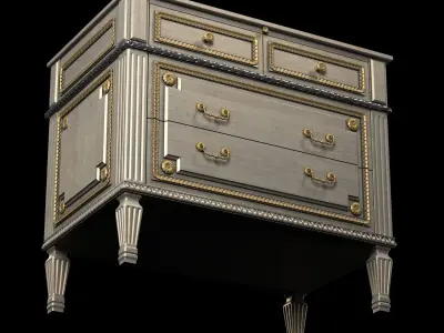 auffrance furniture Louis XVI Commode 3D model