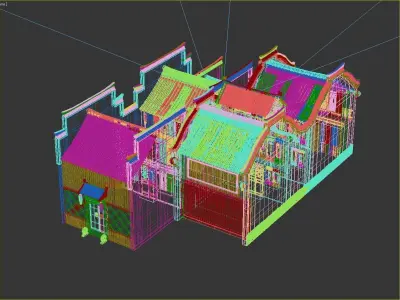 Ancient architecture 3D model buy
