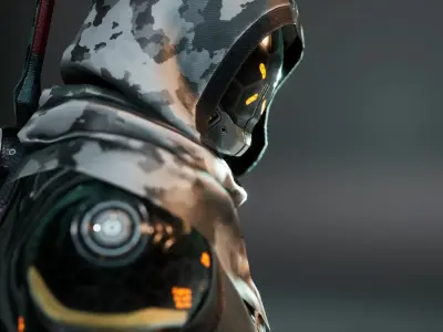 G2  Cyborg  Low-poly 3D model