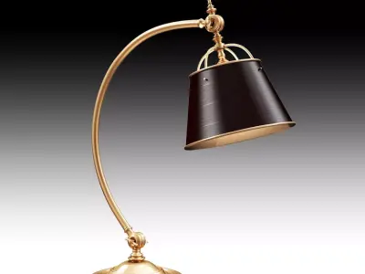 Griffiths and Griffiths 77825 brass desk lamp 3D model