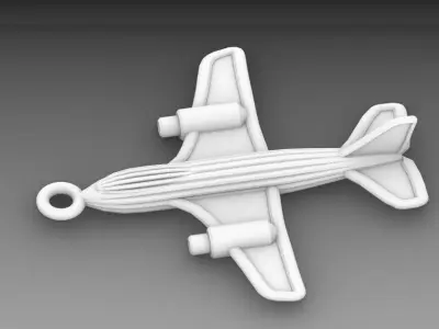 Airplane Pendant Design 3D print model