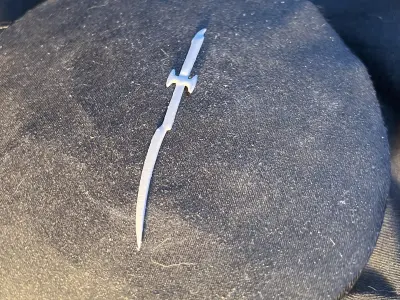 Fantasy Sword 3D Printable Miniature Weapon 3D print model