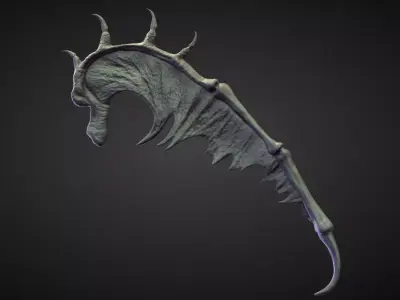 WING43 high poly sculpt 3D model
