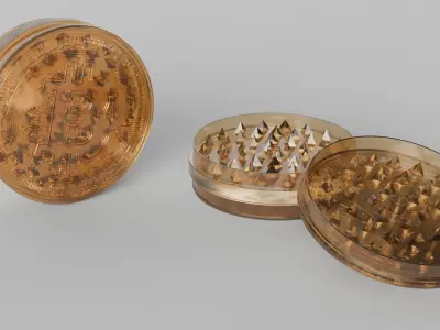 Grinder bitcoin 3D model