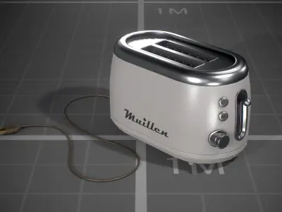 Vintage Toasters Low-poly 3D model