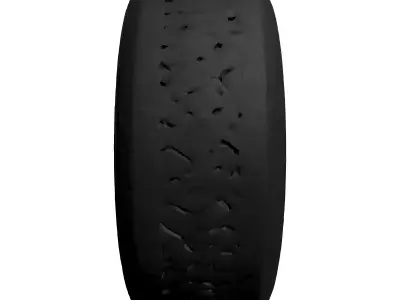 Detailed Automotive Vehicle Tire 3D Model Low-poly 3D model