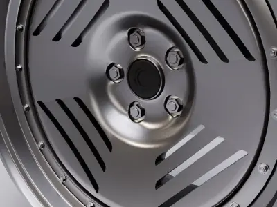 L4G wheel Low-poly 3D model