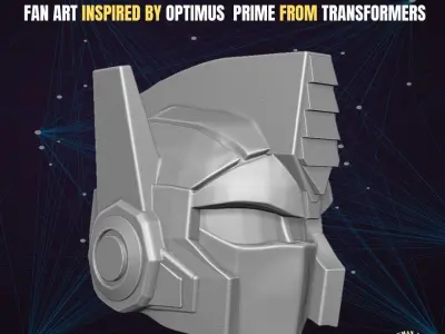 Optimus head for Action Figure 3D print model