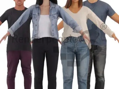 Bundle Casual Rigged 005