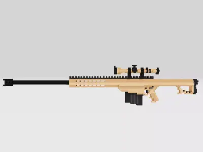 BARRETT M82 voxel 3D model