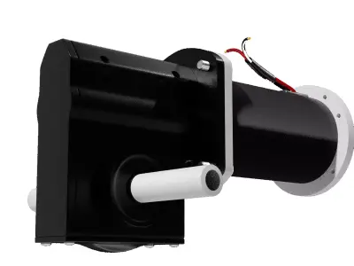 Worm Gear Electric Motor 3D model