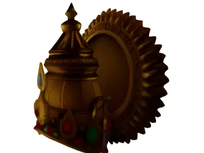 Raja Mukut Indian 3D model