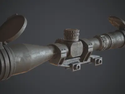 Nightforce NX8 Low-poly 3D model
