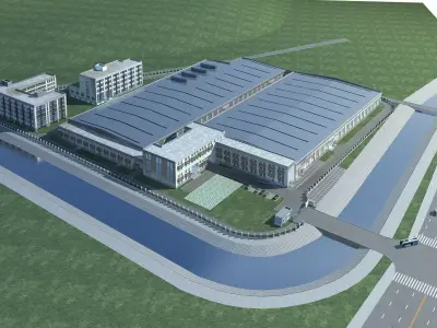 Office Building 3D model 43