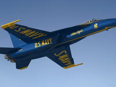 F18 Super Hornet Blue Angels 3D model