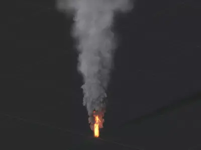 3D Big Fire Animation 3D model