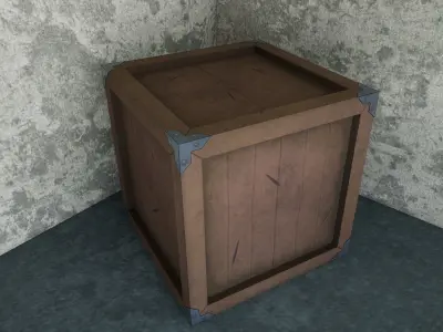 Stylized Box - Military 3D model