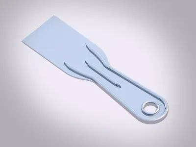 Putty Knife Low-poly 3D model
