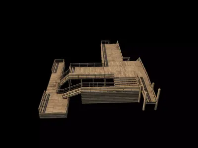 Modular Dockyard 3D model