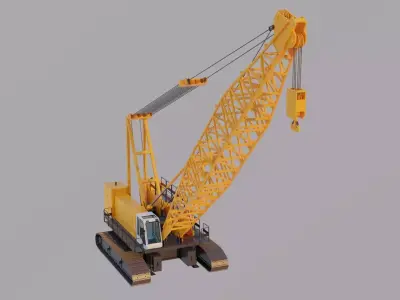 Crawler Crane - Heavy Construction Crane 3D model