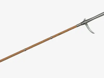 Japanese Spear Kata Kama Yari 4 colors 3D model