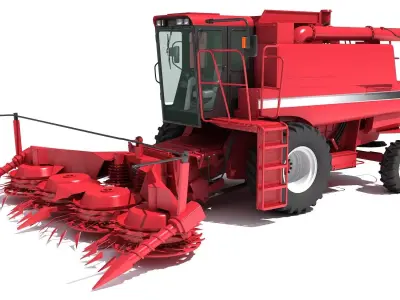 Combine Harvester 3D model 20