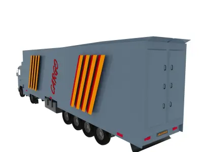Long Truck 3D model