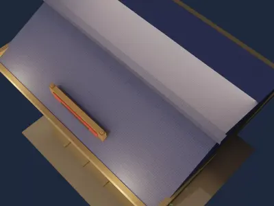 Japanese Festival Shooting Game Stall NIGHT  Low-poly 3D model