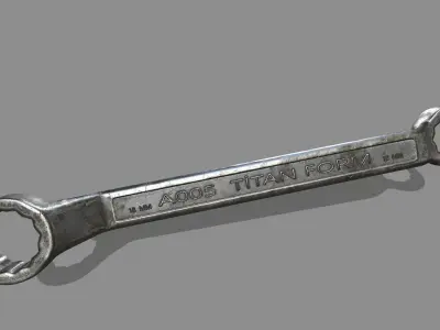 wrench Low-poly 3D model 32