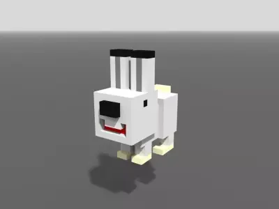 Voxel Arctic Are Low-poly 3D model