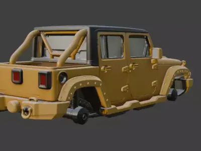 Jeep upper body part 3D model from CGTrader
