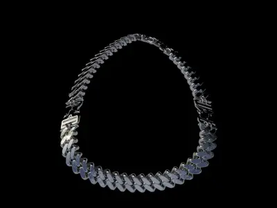 Clasp Chain 1 Low-poly 3D model