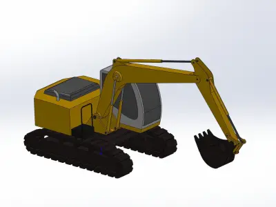 excavator 3D model order