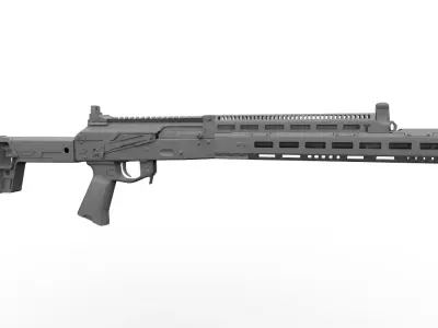 N-4 Tactical Handguard  Low-poly 3D model