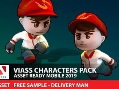 VIASS Free Character Pack Free low-poly 3D model