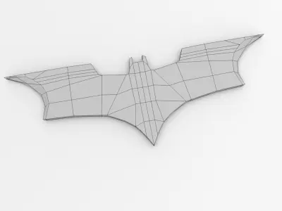 Batarang batman logo 3D model