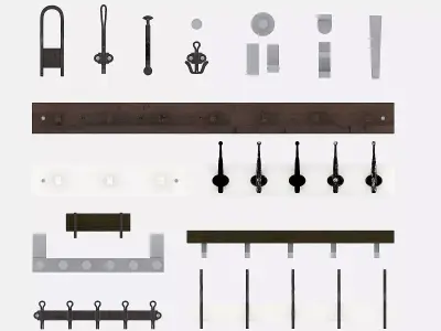 Coat Hooks 3D model