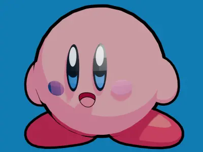 Kirby anime version 3D model