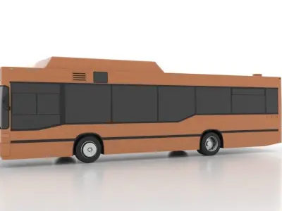 Mercedes-Benz O405N2K CNG Low Low-poly 3D model