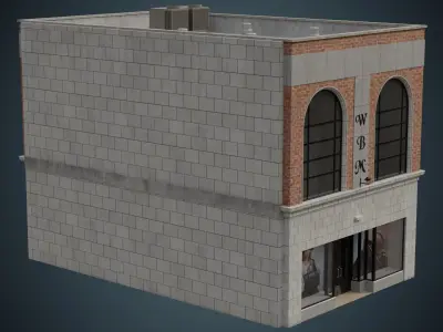 Building 22 Low-poly 3D model