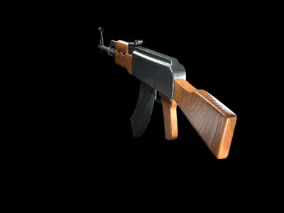  Kalashnikov assault rifle AK-47 3D model