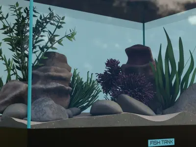 Fish Tank   Low-poly 3D model