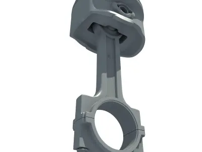 Detailed model of Piston 3D model