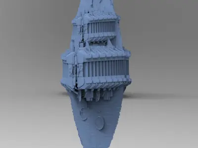 Art Deco Sci-Fi Temples 5  3D model