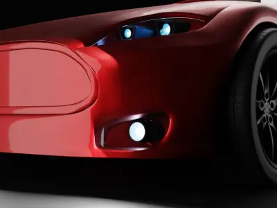 Tesla Car Free 3D model by Untitleddd