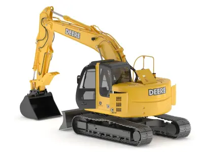 John Deere 135C Excavator 3D model