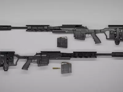 Blaser R93 XTEK Limited Australia Low-poly 3D model