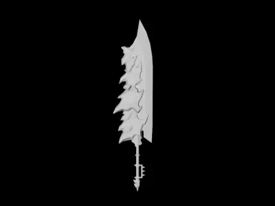 Volcano King Sword Low-poly 3D model