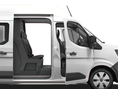 Renault Master L4H3 CrewCab Van HQ Interior 2024 3D model